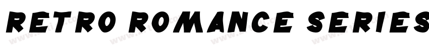 Retro Romance Series字体转换